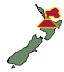 Map of the current volcanic field: Tongariro. Map of the current volcanic field: Tongariro.