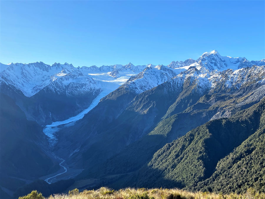 View of Fox Glacier from the west.