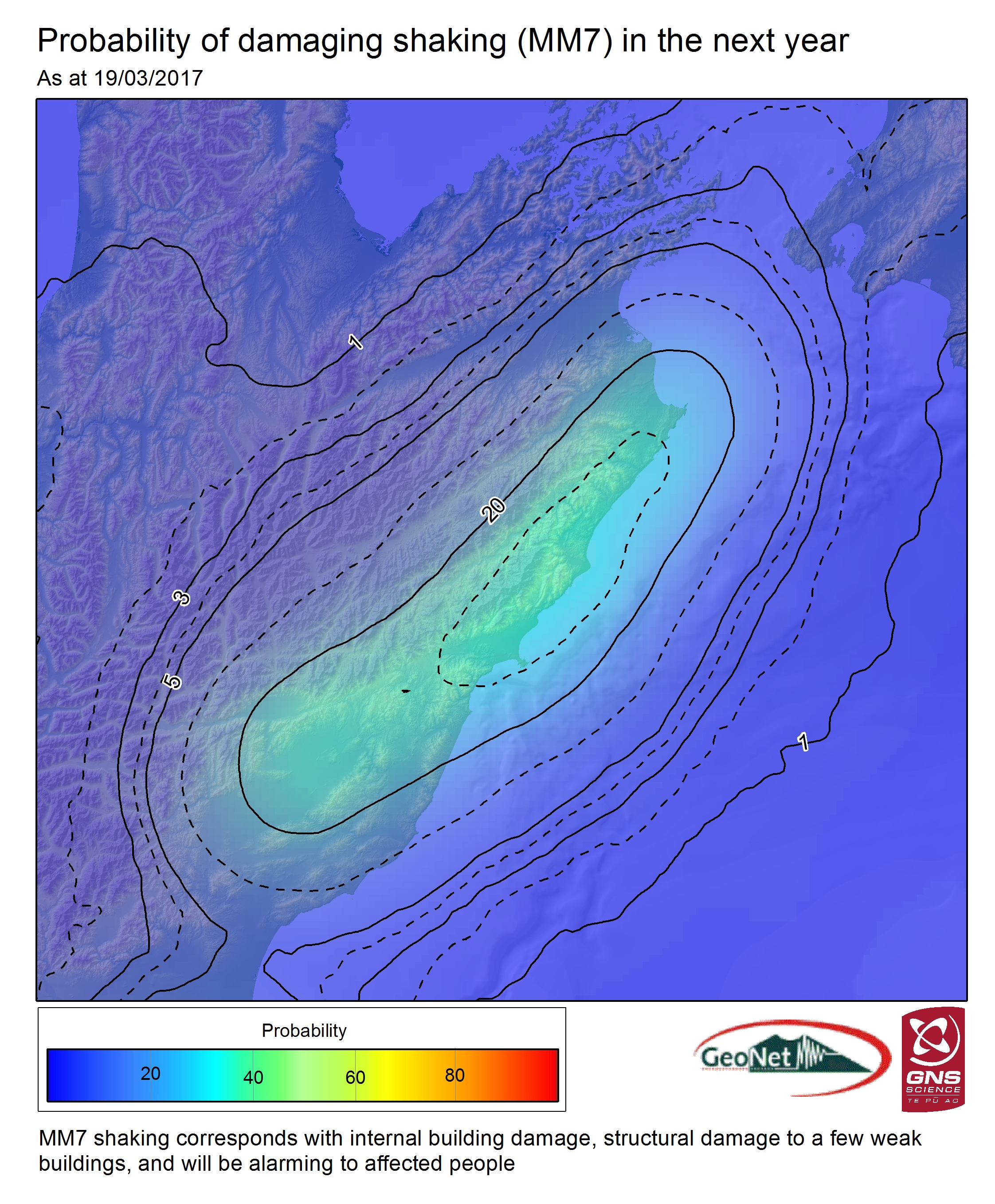 Geonet earthquake today map