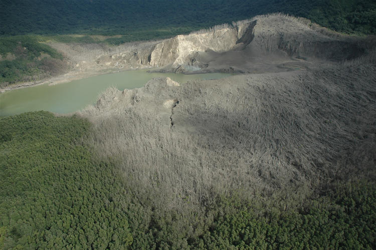 After the March 2006 eruption, Raoul Island.