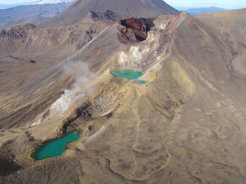 Emerald Lakes and Red Crater.